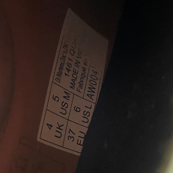 Dr. Martens White Dress Shoes with Black Laces - Picture 7 of 7